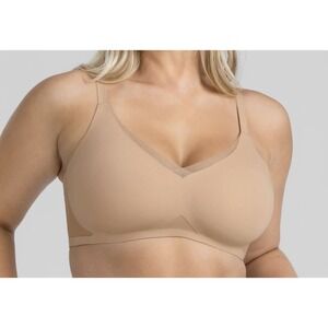 Honeylove CrossOver Bra Sand / Beige Size XL Wireless
